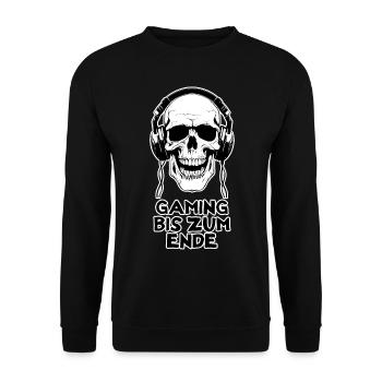 Gaming Bis Zum Ende - Unisex Pullover - Schwarz - Vorne - Alina (178cm) & Michal (187cm)