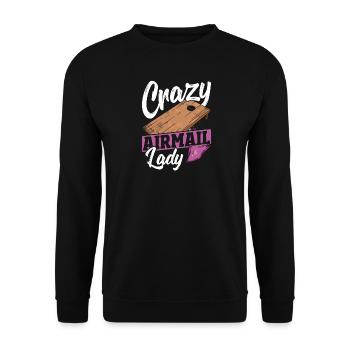 Sitzsack Sack Toss Crazy Airmail Cornhole - Unisex Pullover - Schwarz - Vorne - Alina (178cm) & Michal (187cm)