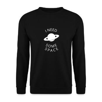Saturn - Unisex Sweatshirt - black - Front - Alina (178cm) & Michal (187cm)