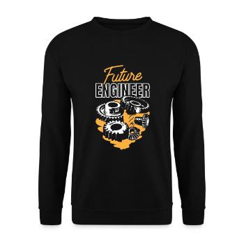 Future Engineer - Unisex Pullover - Schwarz - Vorne - Alina (178cm) & Michal (187cm)