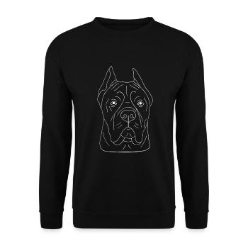 Cane Corso - Unisex Pullover - Schwarz - Vorne - Alina (178cm) & Michal (187cm)