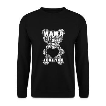 Muttertag Schwanger Mom Geschenkidee Lustig - Unisex Pullover - Schwarz - Vorne - Alina (178cm) & Michal (187cm)