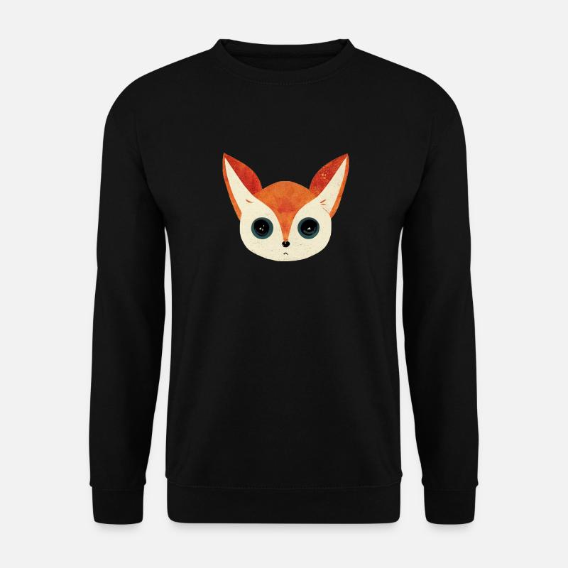 cute fox - Unisex Pullover - Schwarz