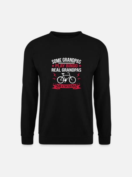 Real Grandpas Go Cycling - Unisex Sweatshirt - black
