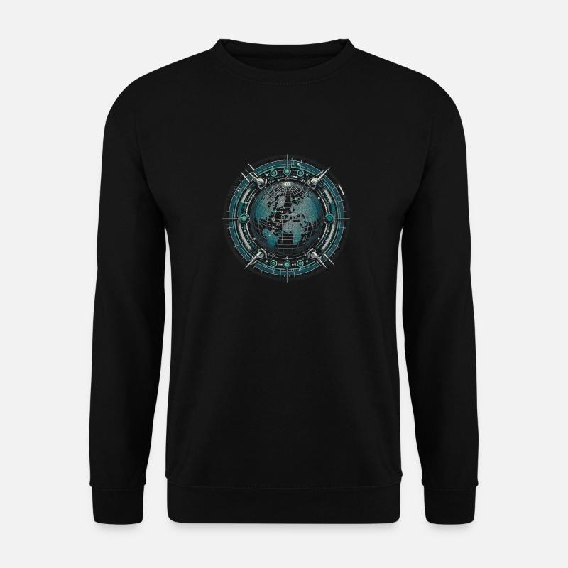Globales Überwachungsnetz - Unisex Pullover - Schwarz