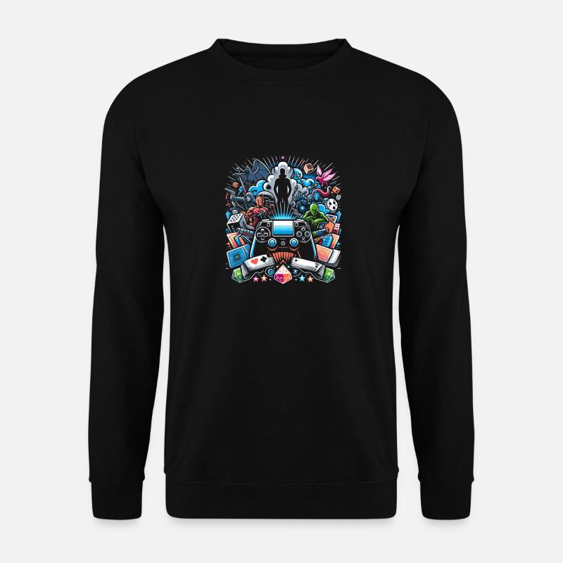 Gamer's Galaxy - Unisex Pullover - Schwarz