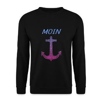 Moin - Unisex Pullover - Schwarz - Vorne - Alina (178cm) & Michal (187cm)