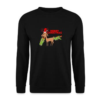 Rennais Rennier Rennier Noël - Sweat-shirt Unisexe - noir - Devant - Alina (178cm) & Michal (187cm)
