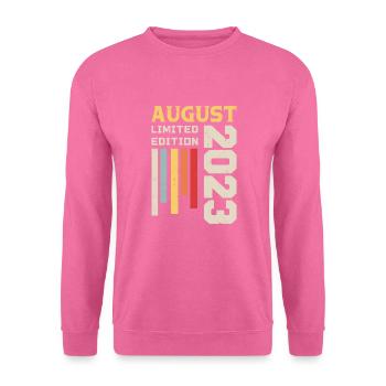 August 2023 - Geburtstagsgeschenk August 2023 August - Unisex Pullover - Pink - Vorne