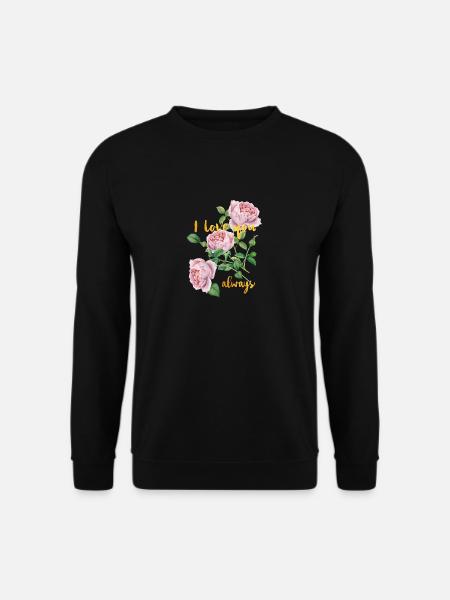 I love you- ALWAYS -Ich liebe dich- immer - Unisex Pullover - Schwarz