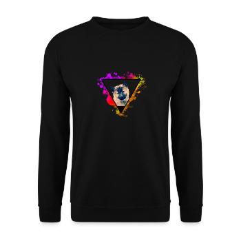 chien chien animal naturelcontest nature nature animal - Sweat-shirt Unisexe - noir - Devant - Alina (178cm) & Michal (187cm)