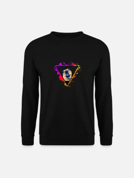 Hundewelpe naturecontest Natur Nature Tier Hund - Unisex Pullover - Schwarz