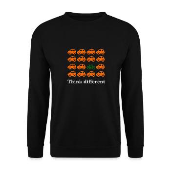 Bicycle Shirt - Sport Holland Vélo de Route Vélo Auto - Sweat-shirt Unisexe - noir - Devant - Alina (178cm) & Michal (187cm)