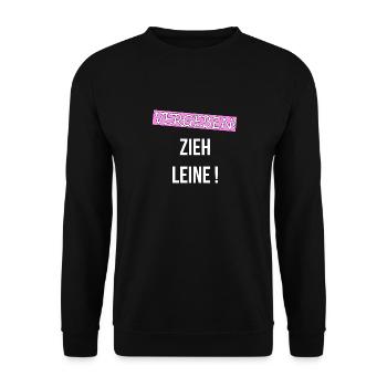 FOR A GO! RELATIONSHIP LOVE Gift - Unisex Sweatshirt - black - Front - Alina (178cm) & Michal (187cm)
