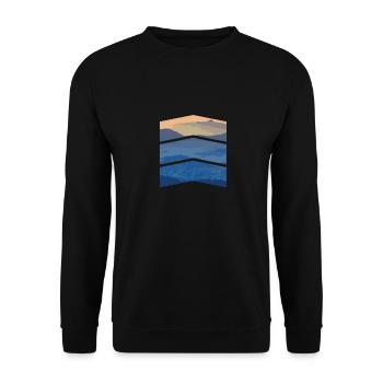 stylish - Unisex Sweatshirt - black - Front - Alina (178cm) & Michal (187cm)
