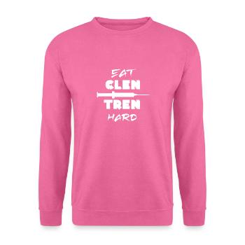 Eat Clen Tren Hard Bodybuilding Steroide Geschenke - Unisex Pullover - Pink - Vorne