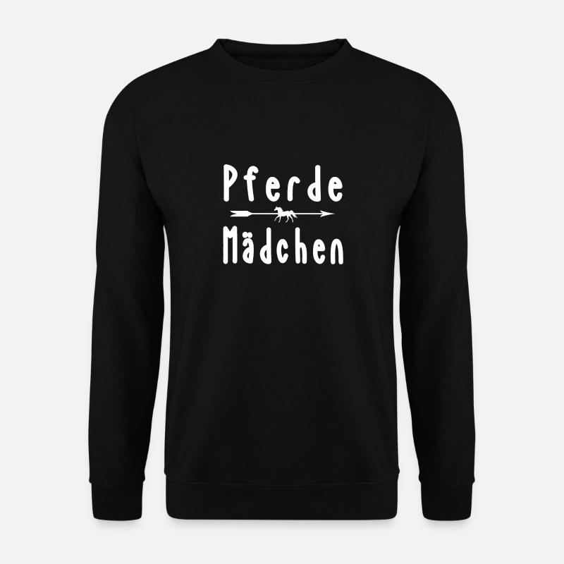Pferde Mädchen Shirt Geschenk - Unisex Pullover - Schwarz
