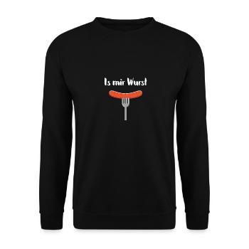 Is me sausage - Unisex Sweatshirt - black - Front - Alina (178cm) & Michal (187cm)