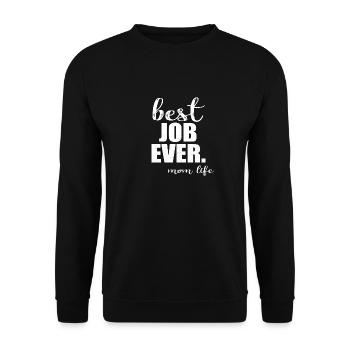 Mama Mutter Muttertag Mom Mommy Mutti Geschenk - Unisex Pullover - Schwarz - Vorne - Alina (178cm) & Michal (187cm)