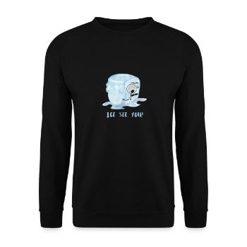 Ice see you! - Unisex Sweatshirt - black - Front - Alina (178cm) & Michal (187cm)