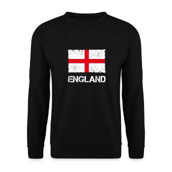 England - Unisex Sweatshirt - black - Front - Alina (178cm) & Michal (187cm)
