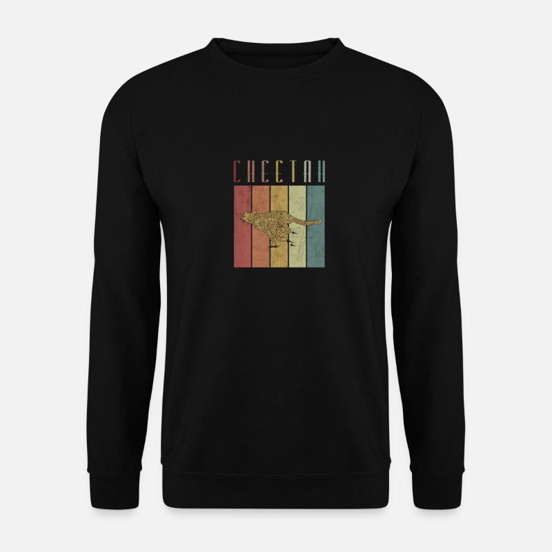 Gepard Wildnis Tier Großkatze - Unisex Pullover - Schwarz