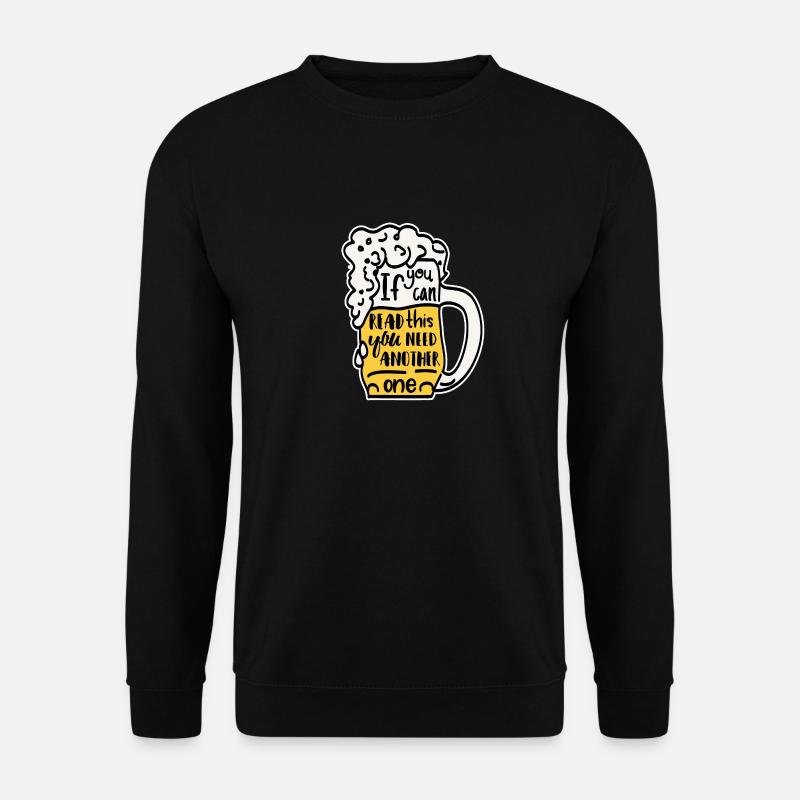 Witziger Biertrinker Bierkrug Geschenk - Unisex Pullover - Schwarz