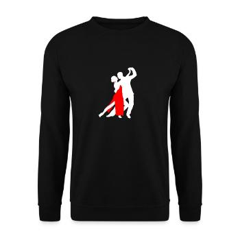 Danse Tango danse couple logo - Sweat-shirt Unisexe - noir - Devant - Alina (178cm) & Michal (187cm)