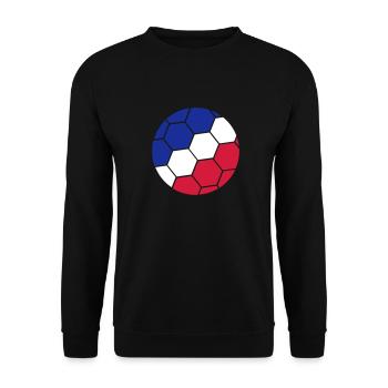 Ballon Italie Football Français Supporter France - Sweat-shirt Unisexe - noir - Devant - Alina (178cm) & Michal (187cm)