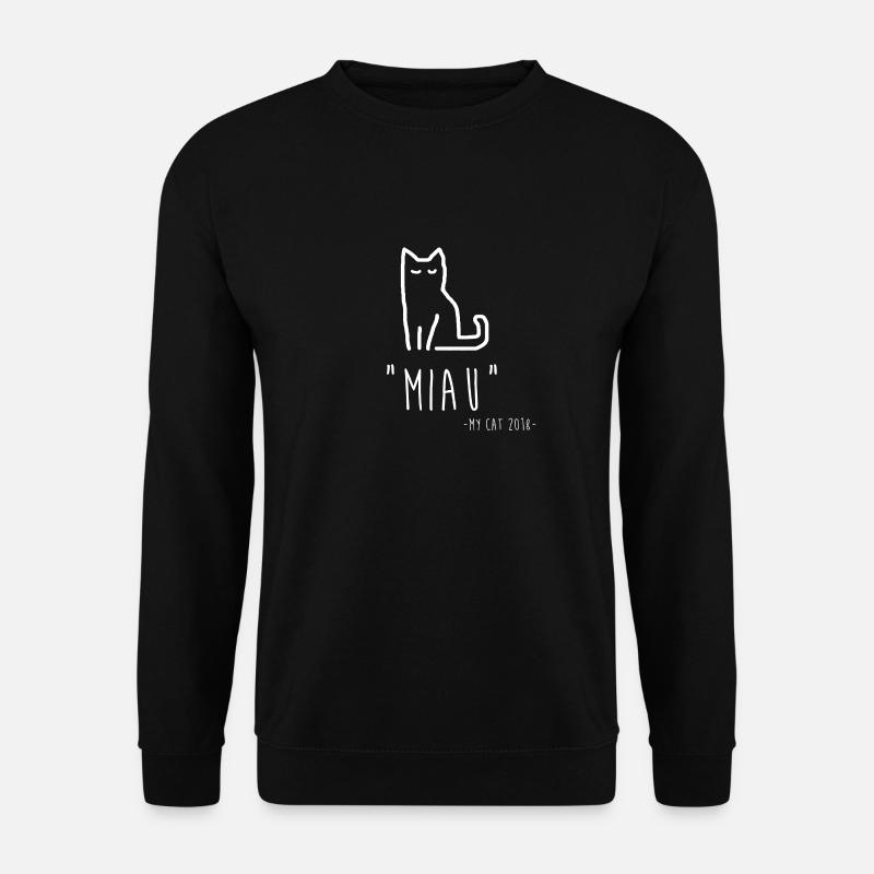 Miau Cat - Sweat-shirt Unisexe - noir