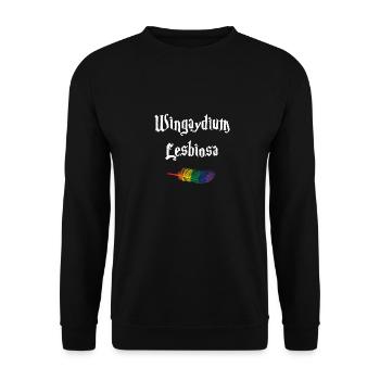 Gay Pride Gay Gay Homosexuality - Unisex Sweatshirt - black - Front - Alina (178cm) & Michal (187cm)