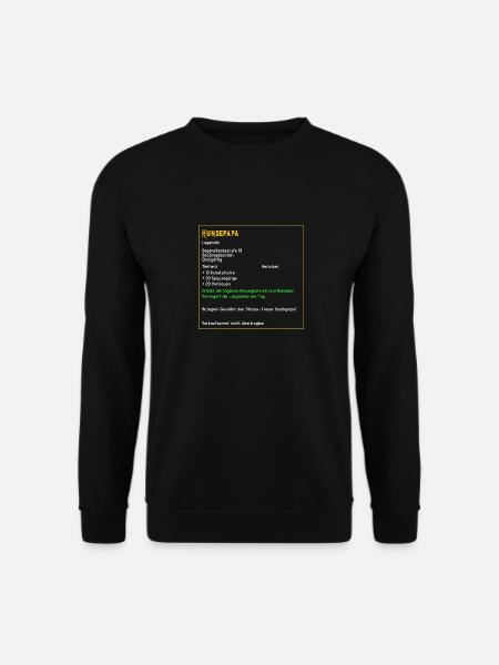 Legendärer Hundepapa Legendär Hund Tiere - Unisex Pullover - Schwarz