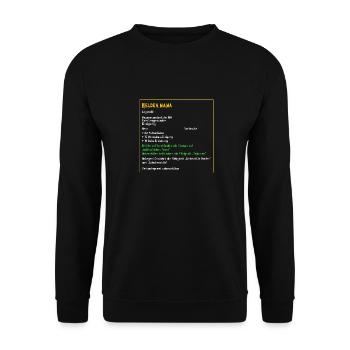 Legendäre Heldenmama Legendär Mama Mutter Mami - Unisex Pullover - Schwarz - Vorne - Alina (178cm) & Michal (187cm)