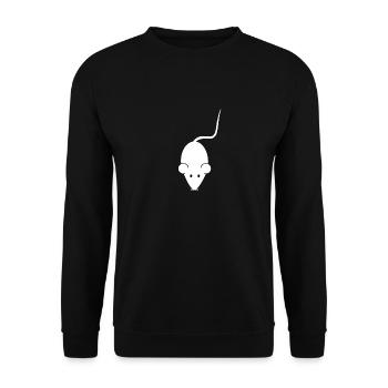 Maus - Unisex Pullover - Schwarz - Vorne - Alina (178cm) & Michal (187cm)