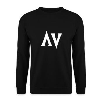 Simple design AV - Unisex Sweatshirt - black - Front - Alina (178cm) & Michal (187cm)