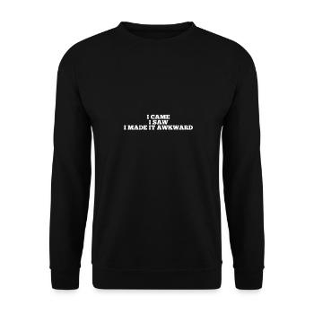 I CAME I SAW I MADE IT AWKWARD - Sweat-shirt Unisexe - noir - Devant - Alina (178cm) & Michal (187cm)
