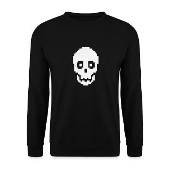 crâne - Sweat-shirt Unisexe - noir - Devant - Alina (178cm) & Michal (187cm)