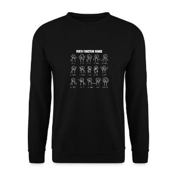 mathematics - Unisex Sweatshirt - black - Front - Alina (178cm) & Michal (187cm)