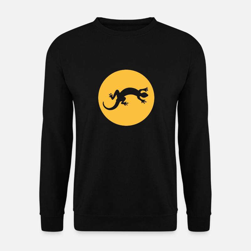 Gecko Salamander Eidechse - Unisex Pullover - Schwarz