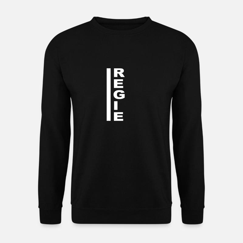 Regie senkrecht weiss - Unisex Pullover - Schwarz