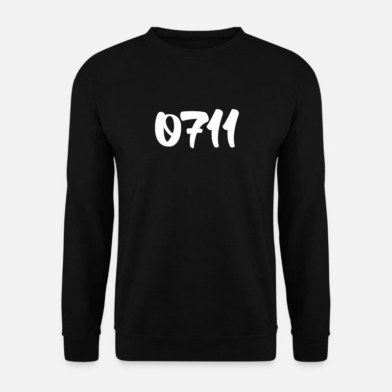 0711 Stuttgart Shirt Geschenk Geschenkidee - Unisex Pullover - Schwarz
