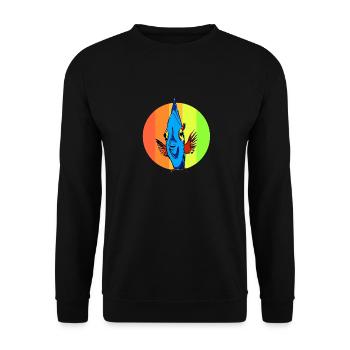 poissons nemo sous-marin zoo animaux nager mer - Sweat-shirt Unisexe - noir - Devant - Alina (178cm) & Michal (187cm)