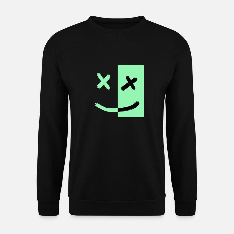 Smiley - Unisex Pullover - Schwarz