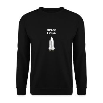 Weltraum - Unisex Pullover - Schwarz - Vorne - Alina (178cm) & Michal (187cm)