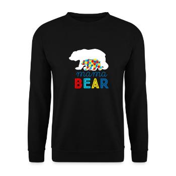 Autisme autiste ADHD mère maman asperger cadeau - Sweat-shirt Unisexe - noir - Devant - Alina (178cm) & Michal (187cm)