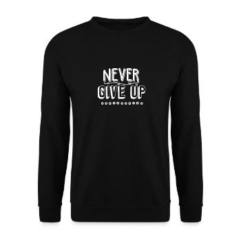 claims - Unisex Sweatshirt - black - Front - Alina (178cm) & Michal (187cm)