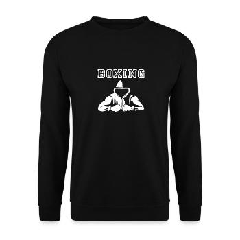 Boxe Sport Sport De combat Gant de boxe Cadeau - Sweat-shirt Unisexe - noir - Devant - Alina (178cm) & Michal (187cm)