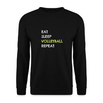 Volleyball Team Volleyball Funny Saying - Unisex Sweatshirt - black - Front - Alina (178cm) & Michal (187cm)