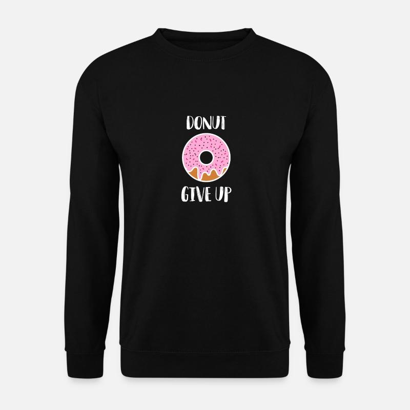 funny donut sayings - Unisex Sweatshirt - black