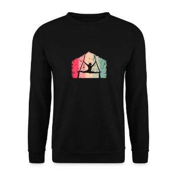 Circus Artist Artist Artist Retro Gift - Unisex Sweatshirt - black - Front - Alina (178cm) & Michal (187cm)